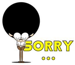 Morgan With The Afro Hair sticker #2198069