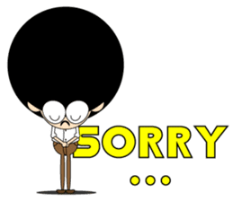 Morgan With The Afro Hair sticker #2198069