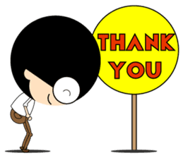 Morgan With The Afro Hair sticker #2198070