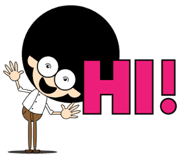 Morgan With The Afro Hair sticker #2198071