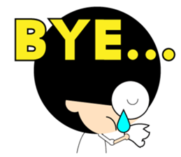 Morgan With The Afro Hair sticker #2198072