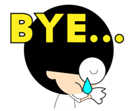 Morgan With The Afro Hair sticker #2198072