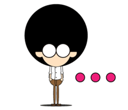 Morgan With The Afro Hair sticker #2198075