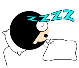 Morgan With The Afro Hair sticker #2198076