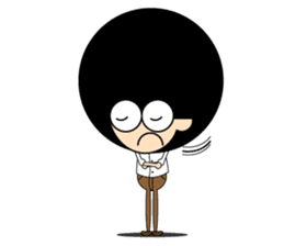 Morgan With The Afro Hair sticker #2198079