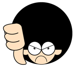 Morgan With The Afro Hair sticker #2198081