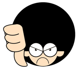 Morgan With The Afro Hair sticker #2198081