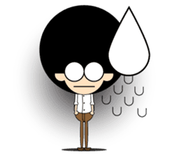 Morgan With The Afro Hair sticker #2198082