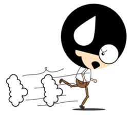 Morgan With The Afro Hair sticker #2198084