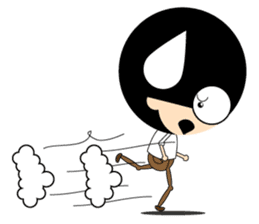 Morgan With The Afro Hair sticker #2198084