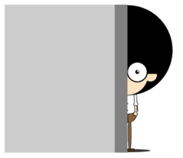 Morgan With The Afro Hair sticker #2198085