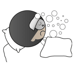 Morgan With The Afro Hair sticker #2198086