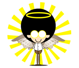 Morgan With The Afro Hair sticker #2198092