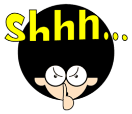 Morgan With The Afro Hair sticker #2198094