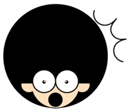 Morgan With The Afro Hair sticker #2198100