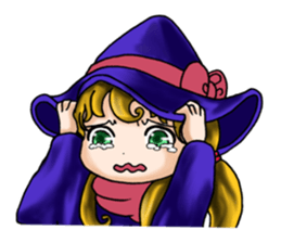 witch's room & frog English sticker #2198945