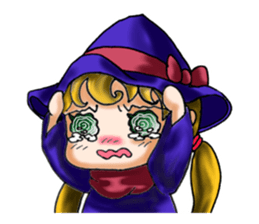 witch's room & frog English sticker #2198946