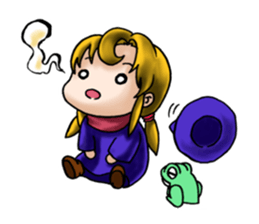 witch's room & frog English sticker #2198947