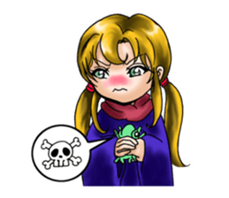 witch's room & frog English sticker #2198951