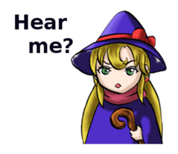 witch's room & frog English sticker #2198953