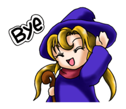 witch's room & frog English sticker #2198956