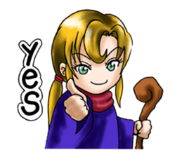 witch's room & frog English sticker #2198959