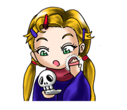 witch's room & frog English sticker #2198963