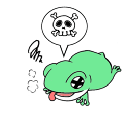 witch's room & frog English sticker #2198964