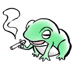 witch's room & frog English sticker #2198966