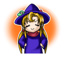witch's room & frog English sticker #2198971