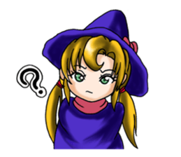 witch's room & frog English sticker #2198977