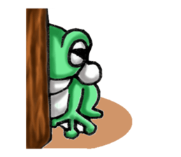 witch's room & frog English sticker #2198983