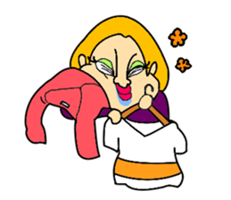 Drag queen's in love with a straight guy sticker #2199478