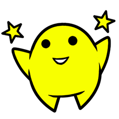 Star dust boy sticker