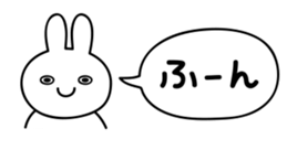 right size rabbit sticker #2200348