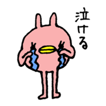 long legs rabbit sticker #2200506