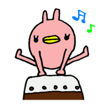 long legs rabbit sticker #2200511