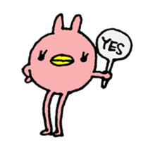 long legs rabbit sticker #2200520