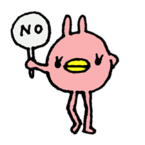 long legs rabbit sticker #2200521