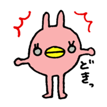 long legs rabbit sticker #2200524