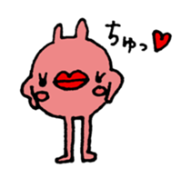 long legs rabbit sticker #2200529