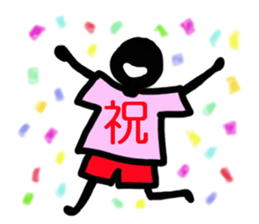 T-shirt man sticker #2200856