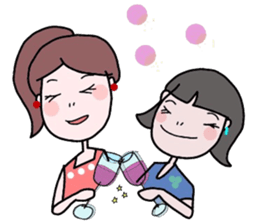 They are women leisurely. sticker #2202781