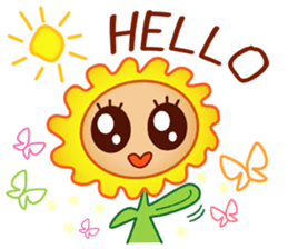 HELLO FLOWER (ENG) sticker #2202984