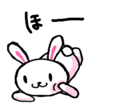 Biting rabbit and chicken Sticker sticker #2203355