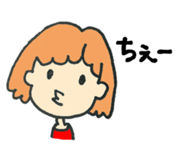 Girl of a slow pace sticker #2204025