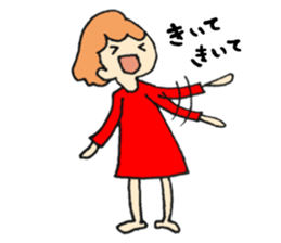 Girl of a slow pace sticker #2204030