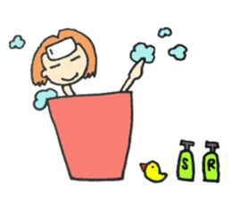 Girl of a slow pace sticker #2204042