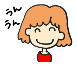 Girl of a slow pace sticker #2204047