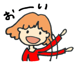 Girl of a slow pace sticker #2204055